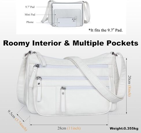 VOLGANIK ROCK Purses for Women Vegan Leather Purses Crossbody Bags Shoulder Bags for Travel with Multi Pockets Casual Bag in Saudi Arabia