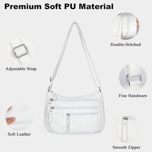 VOLGANIK ROCK Purses for Women Vegan Leather Purses Crossbody Bags Shoulder Bags for Travel with Multi Pockets Casual Bag in Saudi Arabia