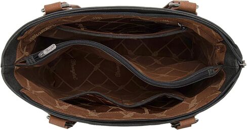 Wrangler Multi Pockets Tote Bag for Women Western Braided Shoulder Bag with Large Capacity for Everyday in Kuwait