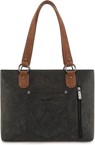 Wrangler Multi Pockets Tote Bag for Women Western Braided Shoulder Bag with Large Capacity for Everyday in Kuwait