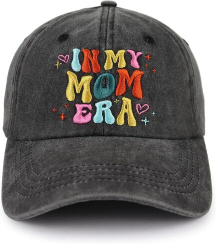 in My Mom Era Hats for Women, Adjustable Embroidered Mommin Mama Baseball Cap in Saudi Arabia