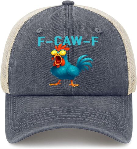FCaw F Funny Black Bird Hat Printed Crow Raven Cap Adjustable Dad Hat for Men Women Bird Lover Watcher Gift in Kuwait