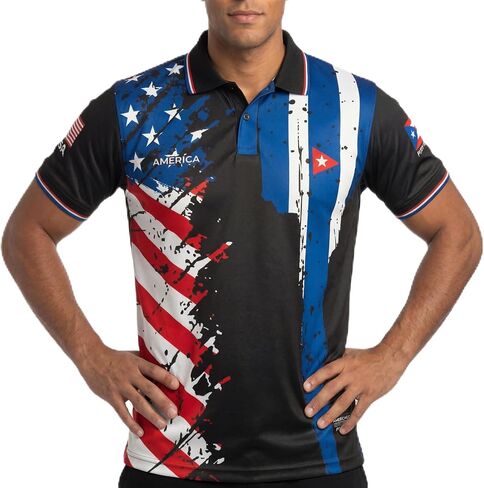 fox & fury World Heritage Nations Collared Soccer Jersey – USA Split Polo Collar Flag Shirt 2026 – Fans Cup Men Women Unisex in Saudi Arabia