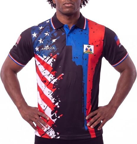 fox & fury World Heritage Nations Collared Soccer Jersey – USA Split Polo Collar Flag Shirt 2026 – Fans Cup Men Women Unisex in Saudi Arabia