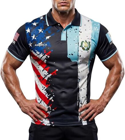 fox & fury World Heritage Nations Collared Soccer Jersey – USA Split Polo Collar Flag Shirt 2026 – Fans Cup Men Women Unisex in Saudi Arabia