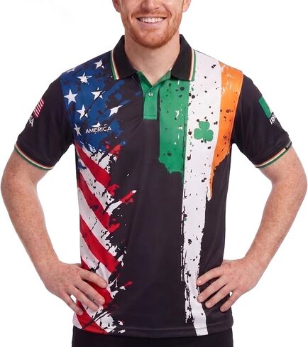 fox & fury World Heritage Nations Collared Soccer Jersey – USA Split Polo Collar Flag Shirt 2026 – Fans Cup Men Women Unisex in Saudi Arabia