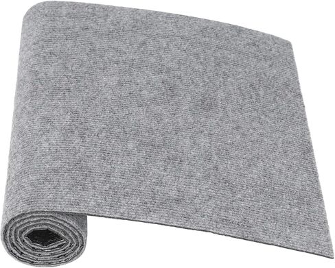 Self-Adhesive Trimmable Carpet for Cat Scratch Couch Protection, 15.7 x 39.4 in Gray Soft Polyester, Sound Dampening and Anti-Slip Furniture Protector for Floors, Sofas, Stairs, DIY Mat in Kuwait
