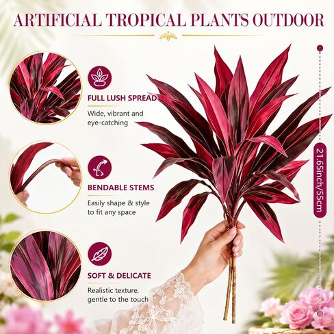 نباتات استوائية صناعية مقاومة للأشعة فوق البنفسجية، نباتات صناعية كبيرة في الهواء الطلق، نباتات سرخس بوسطن المزيفة، نباتات أصداف واقعية، بلاستيك الصبار، فناء أخضر، شجيرات خارجية، عشب الزهور، ديكور الشرفة الأمامية (قطعتان) in Kuwait