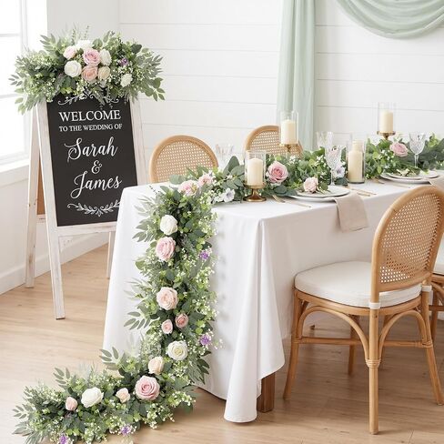 N&T NIETING 120Pcs Artificial Mixed Eucalyptus Stems Leaves Bulk, Faux Greenery Stems Branches with Baby Breath Silver Dollar Fake Eucalyptus Sprays for Wedding Decor Vase Bouquet Floral Arrangement in Saudi Arabia