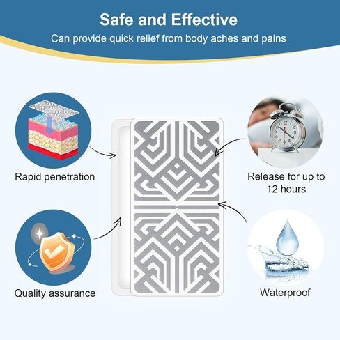 SKAYAH Pain Relief Patches 3.03" × 6.30", Reusable Pain Patches Includes 3 Adhesives, 1 Patch & 1 Carry Bag, Relief Muscle Soreness, Knee, Foot, Shoulder, Neck, Back Pain in Saudi Arabia