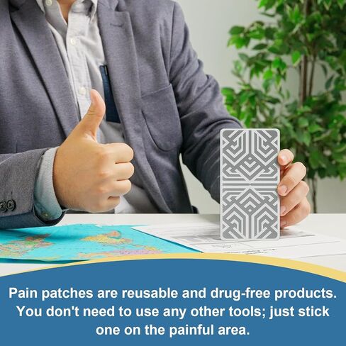 SKAYAH Pain Relief Patches 3.03" × 6.30", Reusable Pain Patches Includes 3 Adhesives, 1 Patch & 1 Carry Bag, Relief Muscle Soreness, Knee, Foot, Shoulder, Neck, Back Pain in Saudi Arabia