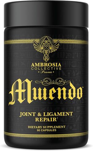 Ambrosia Mwendo Joint Support Supplement | BioCell Collagen, Tart Cherry & Cissus | Ligament, Tendon & Connective Tissue Support | ParActin for Mobility | 90 Veggie Capsules in Saudi Arabia