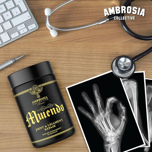 Ambrosia Mwendo Joint Support Supplement | BioCell Collagen, Tart Cherry & Cissus | Ligament, Tendon & Connective Tissue Support | ParActin for Mobility | 90 Veggie Capsules in Saudi Arabia