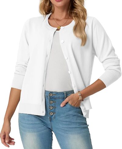 GRECERELLE Cardigan Sweaters for Women Lightweight Long Sleeve Button Up Soft Ribbed Knit Cardigans 2026 Spring Outfits in Saudi Arabia