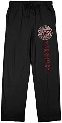 Supernatural Series Join the Hunt Men's Black Graphic Sleep Pants in Kuwait