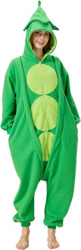Peas Onesie Pajamas,Peas Costume Plant Costume Adult in Saudi Arabia