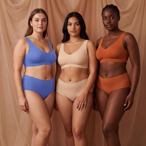 Unittype 100 Pcs Women Underwear Bulk Women Panties Pack 10 Colors 5 Sizes (S-XXL) Seamless No Show Underwear Bulk for Charity Donation Homeless Shelter Resale Multicolor in Kuwait