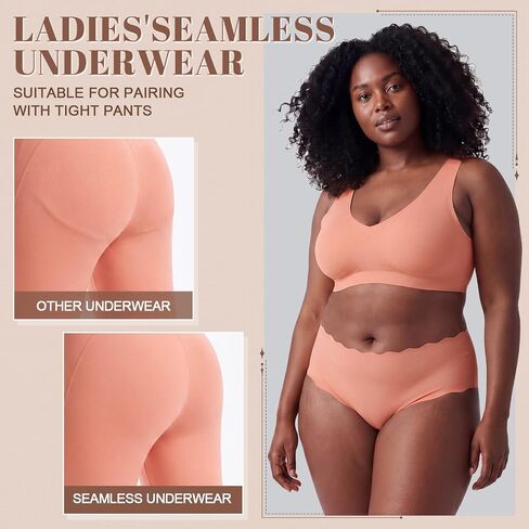 Unittype 100 Pcs Women Underwear Bulk Women Panties Pack 10 Colors 5 Sizes (S-XXL) Seamless No Show Underwear Bulk for Charity Donation Homeless Shelter Resale Multicolor in Kuwait