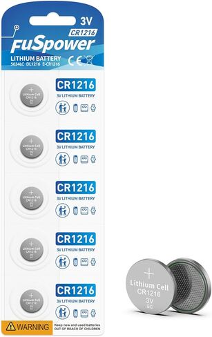 CR1216 Watch Battery CR 1216 Battery 3V Lithium Button Cell Battery (5 Count (Pack of 1)) in Saudi Arabia