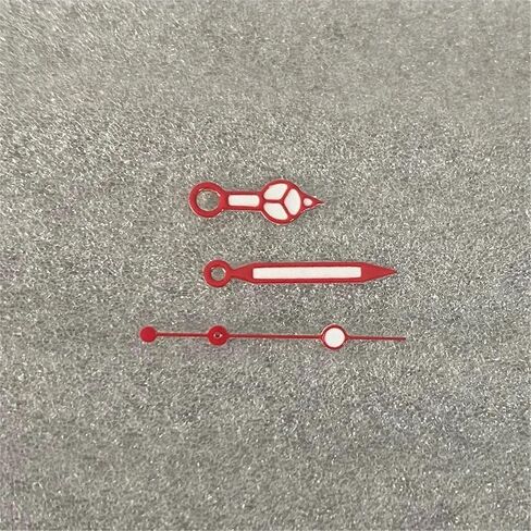 Green Luminous Watch Hands, Red Border White Automatic Mechanical Diving Watch Hands, for NH35 NH36 4R 7S Accessory Replacement, DIY Replacement Parts Suitable for Both Men and Women in Kuwait