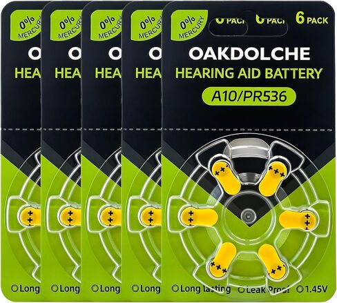 Hearing Aid Batteries Size 10, 90 Count, Mercury Free Zinc Air, 1.4V Long Lasting & Easy to Open in Saudi Arabia