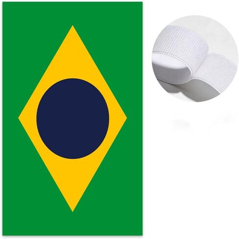 Brazil Flag Cape Cloak for International Sports Tournaments,Football Party Supplies， Game Day, Sporting Events, and Patriotic Celebrations (Brazil) in Saudi Arabia