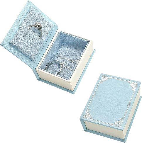 Book Shaped Ring Box - Vintage Engagement Ring Box with Hinged Lid for Proposal Engagement Wedding, Proposal Ring Case-PRB012-Green in Kuwait