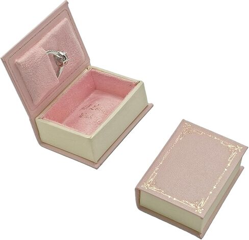 Book Shaped Ring Box - Vintage Engagement Ring Box with Hinged Lid for Proposal Engagement Wedding, Proposal Ring Case-PRB012-Green in Saudi Arabia