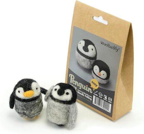 Woolbuddy Needle Felting Kit for Beginners Adults, Owl Craft Kit, Includes Wool, Needles, and Step-by-Step Guide for Creative Hobby Projects in Kuwait