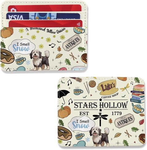 ENSIANTH Stars Hollow TV Show Inspired Card Holder Luke's Diner Gift Lorelai Rory -Bookish-tars Hollow Dragonfly Inn Gift (Hollow CH) in Kuwait