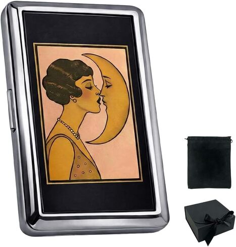 Vintage Card Holder, Vintage Art Deco Versatile Card & Cash Case with RFID,Slim Women Metal Art Wallet for Credit Cards Cash ID Business Cards in Saudi Arabia
