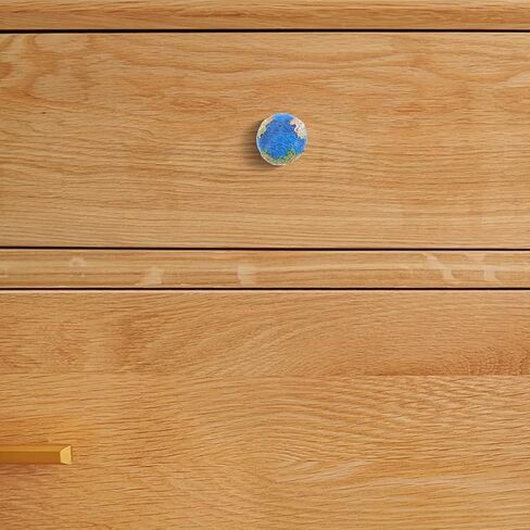 Gatuida Earth Shaped Drawer Knobs 2pcs Set, Decorative Cabinet Handles for Nursery, ’ Room Furniture Hardware, Single Hole Pulls for Wardrobe, Closet, Dresser, ’s Drawer Accessories in Kuwait