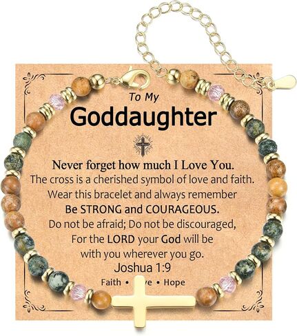 Cross Bracelet for Women, Christian Gifts Adjustable Dainty Cross Bracelet, Christmas Confirmation Baptism Easter Religious Gifts for Daughter Niece Granddaughter Sister Godmother Friend in Saudi Arabia