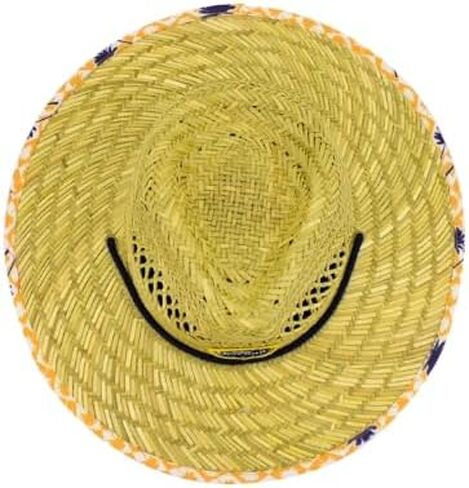 Corona Straw Lifeguard Beach Hat with Adjustable Drawstring, Wide Brim, Cotton-Lined, Official Licensed Merchandise Blue in Saudi Arabia