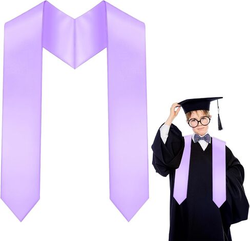 Preschool Graduation Stole Kindergarten Graduation Sash Unisex Plain Stole Sash Satin Graduation for Class of 2026 Kids in Saudi Arabia
