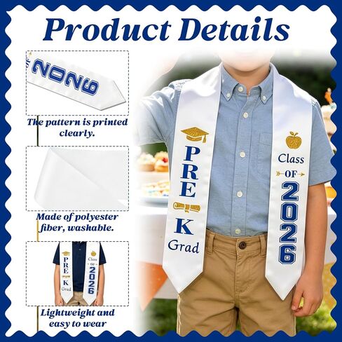Pre-K Graduation Stole Preschool Graduation Stole Pre School Graduation Sash Preschool Graduation Decorations in Saudi Arabia