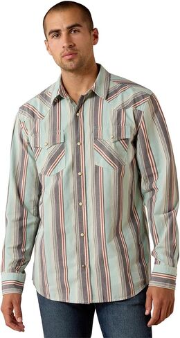ARIAT Men's Retro Hesperus Fitted Snap Shirt in Kuwait