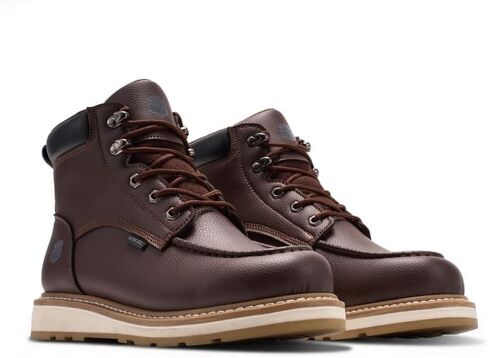 Men's 6" Steel Toe Work Boots,Lace Up Moc Toe, Oil/Slip Resistant Industrial Safety Boots in Saudi Arabia