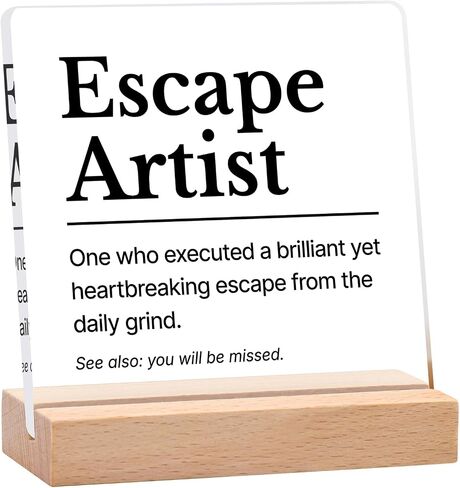 Funny Farewell & Goodbye Gifts for Coworkers - "Would Work With Again" Review Plaque - Coworker Leaving Going Away Gift for Women, Men, Boss or Work Bestie (4x4x0.2'') in Kuwait