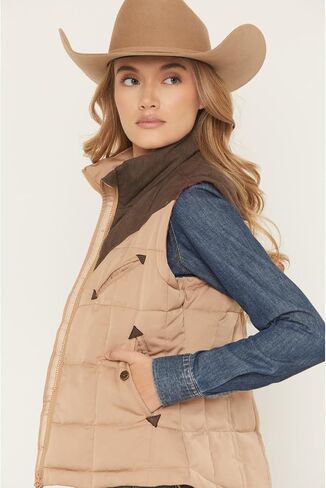 Kimes Ranch Women's Women'S Lenora Zip-Up Puffer Vest - WVE0000005-BN008 Medium US in Kuwait