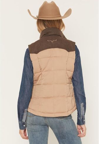 Kimes Ranch Women's Women'S Lenora Zip-Up Puffer Vest - WVE0000005-BN008 Medium US in Kuwait