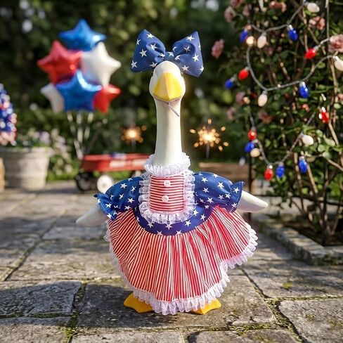 Foidiccx 250th Anniversary Patriotic Porch Goose Outfit 4th of July Memorial Day Costume Clothes Set for 23 Inches Goose in Kuwait