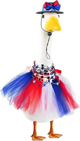 Foidiccx 250th Anniversary Patriotic Porch Goose Outfit 4th of July Memorial Day Costume Clothes Set for 23 Inches Goose in Kuwait