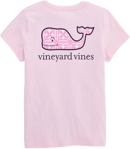 Vineyard Vines Girls' Girls' Haven Tile Whale Fill Short-Sleeve Pocket Tee in Kuwait