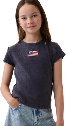 Gap Girls' Ribbed Tee in Kuwait