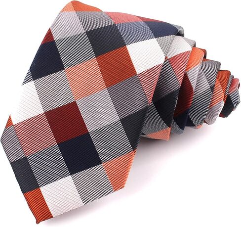 Skinny Plaid Ties for Men Women Youth 2.75 inch Modern Necktie for Business, Wedding, Prom, Graduation & Casual Wear in Kuwait