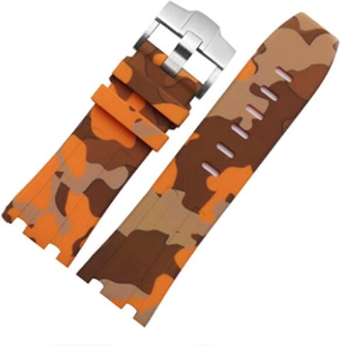 28mm Rubber Watch Strap Band OEM Style for AP100 Audemars Piguet Royal Oak Offshore Multi Camo Color in Saudi Arabia