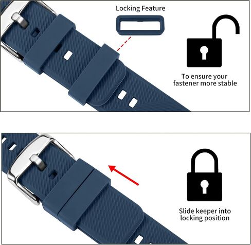 TStrap Silicone Watch Straps 20mm - Quick Release Watch Bands Soft Rubber Black - Waterproof Military Watch Strap for Men Women - for Smart watch Straps Replacement - 18mm 19mm 20mm 21mm 22mm in Saudi Arabia