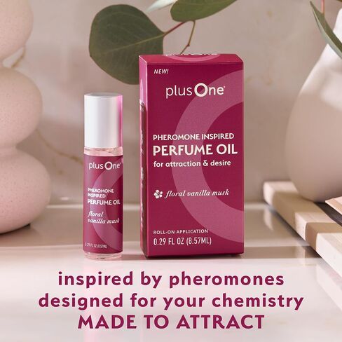 plusOne Pheromone Inspired Perfume Oil – Floral Vanilla Musk, 0.34 fl oz in Saudi Arabia