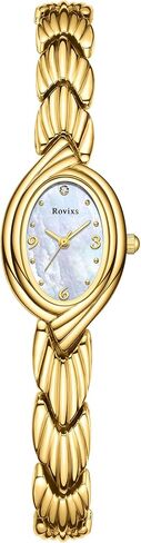 Small Elegant Womens Quartz Watch, Japanese Movement, Classic Vintage Ladies Dress Watch, Water Resistant, Adjustable Bracelet with Tool in Saudi Arabia